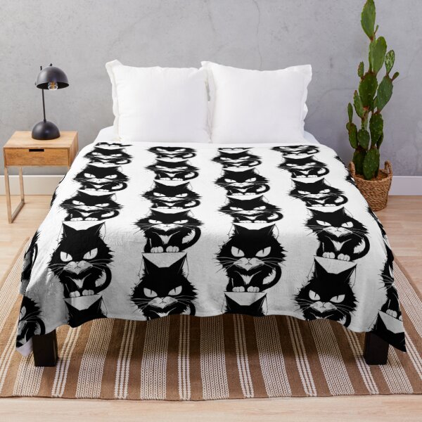 Item preview, Angry Black Cat designed and sold by LionessLove.