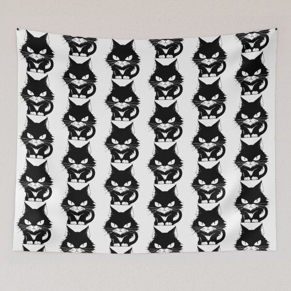 Item preview, Angry Black Cat designed and sold by LionessLove.