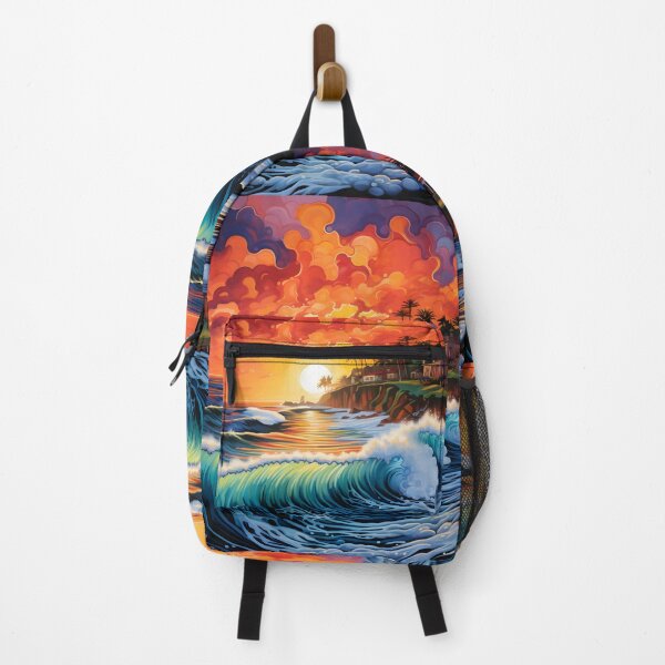 Item preview, Colorful Pacific Coast seascape print designed and sold by dcrc.