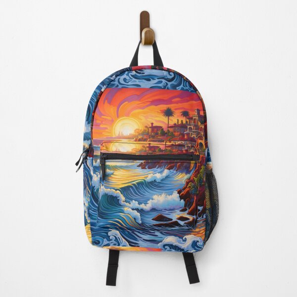 Item preview, colorful pacific coast seascape print designed and sold by dcrc.
