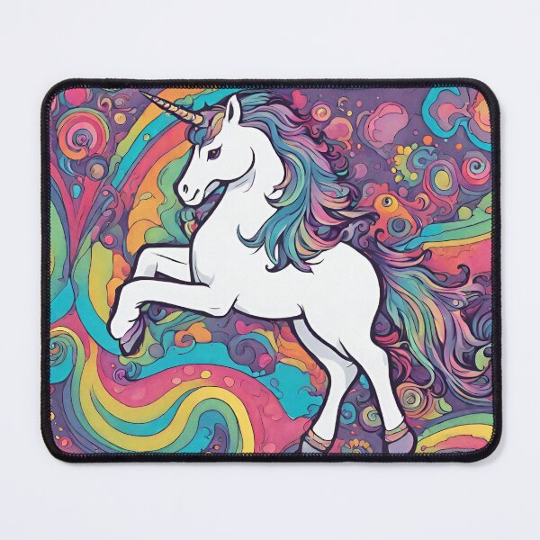 Item preview, Rainbow Psychedelic Unicorn designed and sold by anaraee.