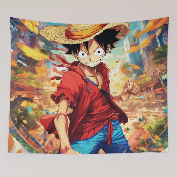 Item preview, monkey d luffy captain of straw hat crew designed and sold by otakosparkprint.