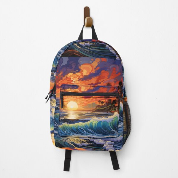 Item preview, colorful pacific coast seascape print designed and sold by dcrc.