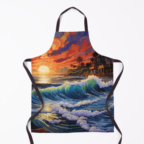 Item preview, colorful pacific coast seascape print designed and sold by dcrc.
