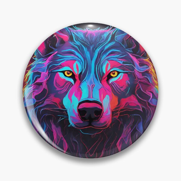 Item preview, Neon 90's Retro Wolf designed and sold by anaraee.