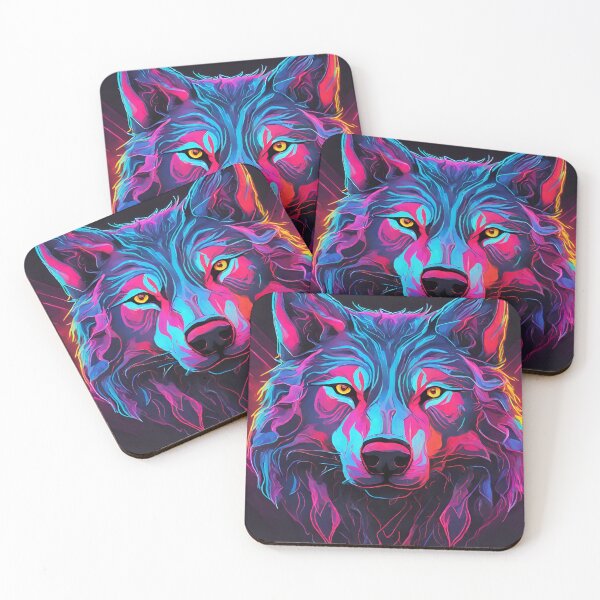 Item preview, Neon 90's Retro Wolf designed and sold by anaraee.
