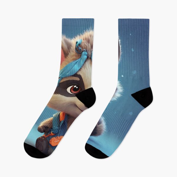Item preview, adorable mapache designed and sold by ProfArtStudio.