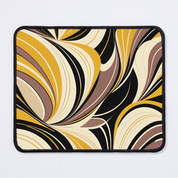 Item preview, Mid Century Modern Abstract Botanical Chocolate Brown, Yellow designed and sold by Prints and Lifestyle.