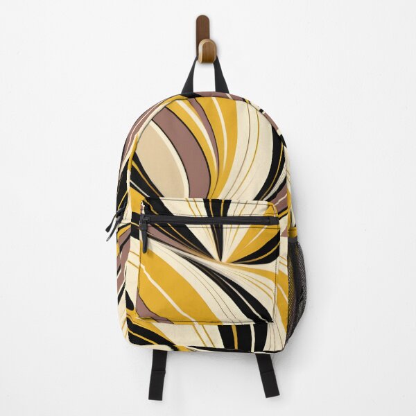 Item preview, Mid Century Modern Abstract Botanical Chocolate Brown, Yellow designed and sold by Prints and Lifestyle.