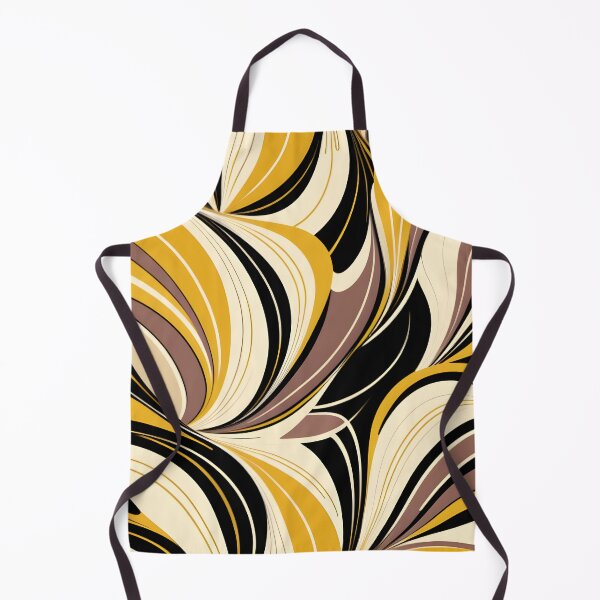 Item preview, Mid Century Modern Abstract Botanical Chocolate Brown, Yellow designed and sold by Prints and Lifestyle.