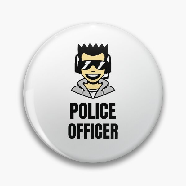 Item preview, Police Officer Design with Smiling Robot designed and sold by PRIVARSHU.