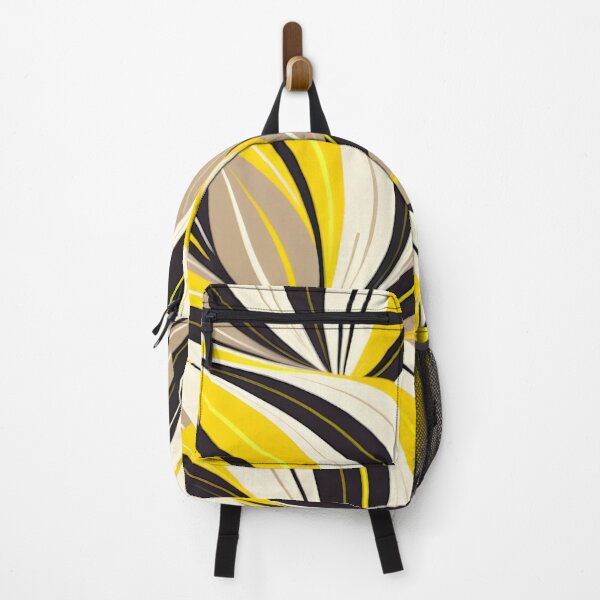 Item preview, Mid Century Modern Abstract Botanical Beige, Black , Yellow designed and sold by Prints and Lifestyle.