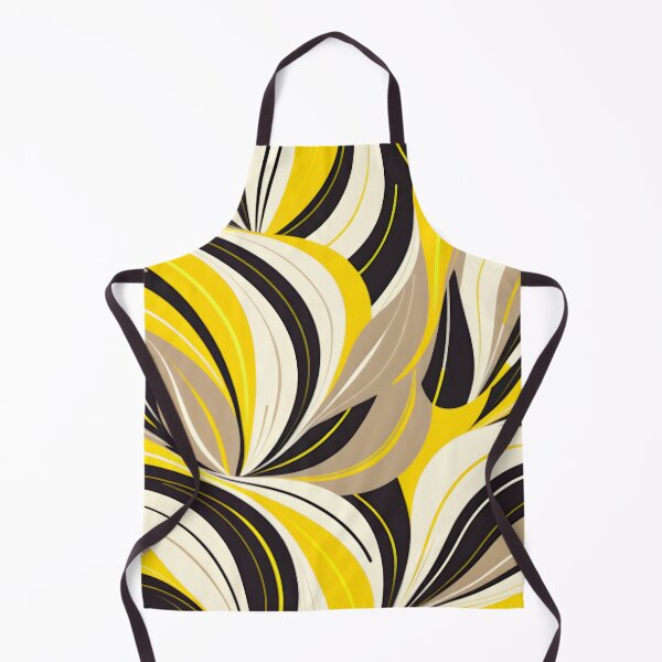 Item preview, Mid Century Modern Abstract Botanical Beige, Black , Yellow designed and sold by Prints and Lifestyle.