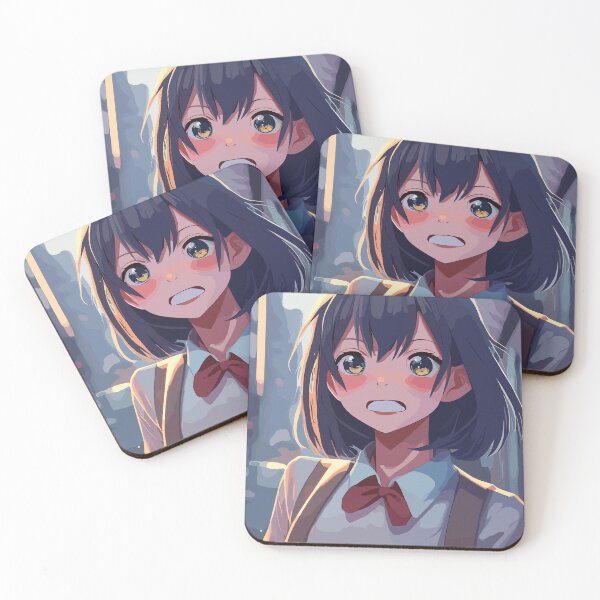 Item preview, Cute Anime Girl shocked designed and sold by QUOTABLE STICKERS.