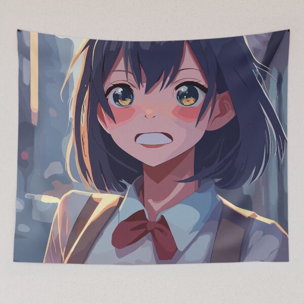 Item preview, Cute Anime Girl shocked designed and sold by QUOTABLE STICKERS.
