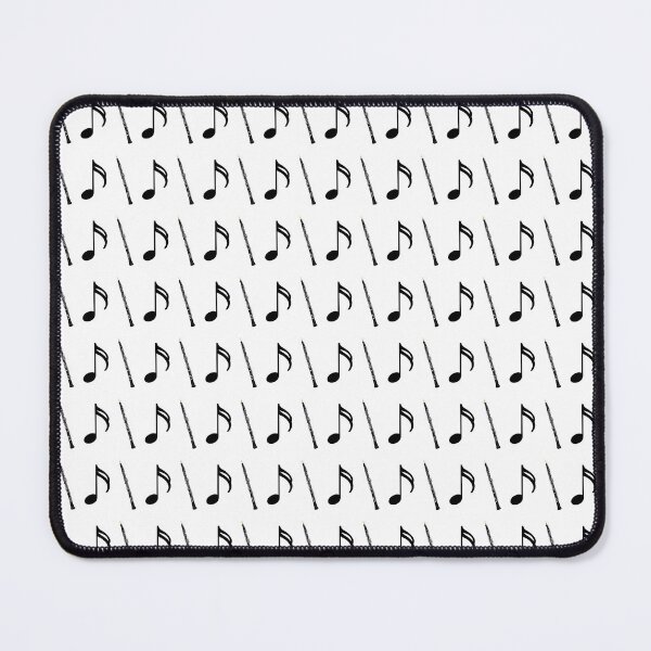 Item preview, Oboes and eighth notes in a geometric repeated tiled pattern - small designed and sold by ElegantTeaTime.