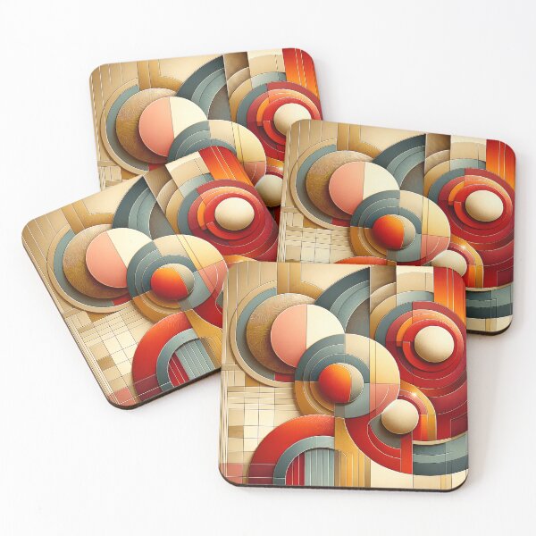 Item preview, Vibrant Autumn Circles designed and sold by DreamInk Studio.