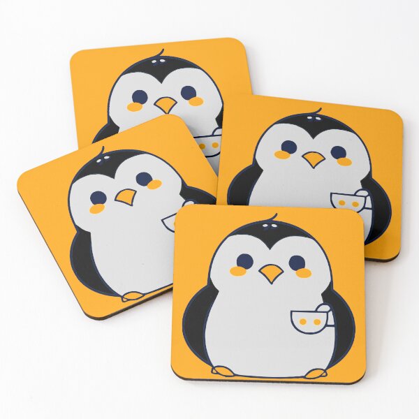 Item preview, Cute and Funny Penguin with a Cup of Coffee designed and sold by JoeStylistic.