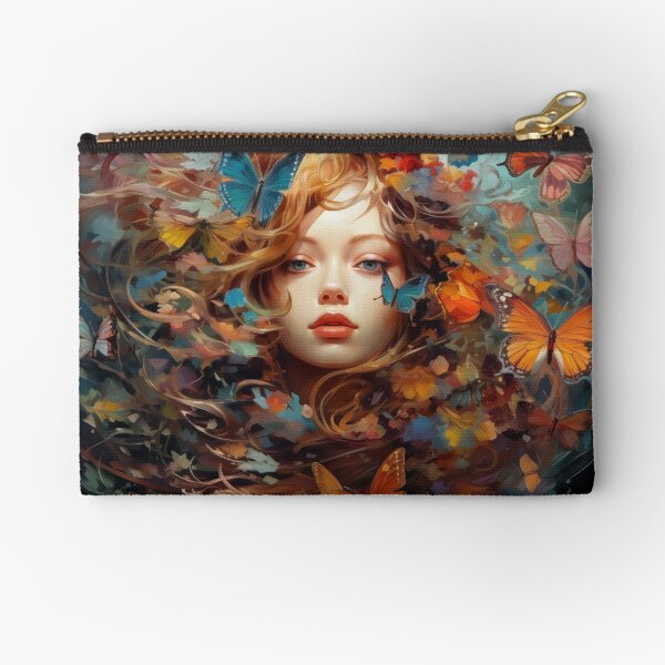 butterfly girl Zipper Pouch