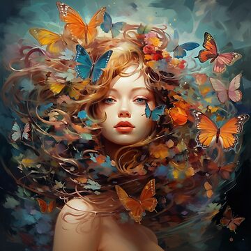 Artwork thumbnail, butterfly girl by shinypeace