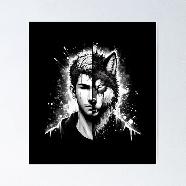 Wolf Therian Poster for Sale by TrueCrimeStuff