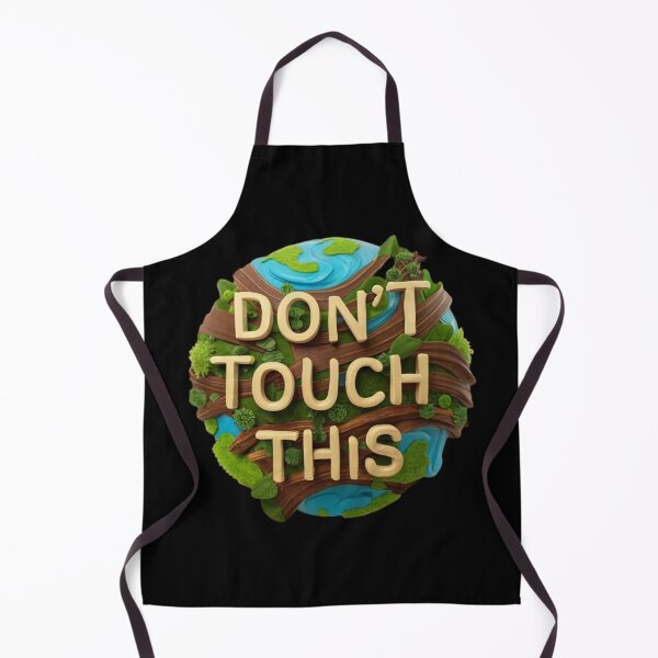 Item preview, Earthy Proclamation: 3D 'DON'T TOUCH THIS' Eco-Friendly Message designed and sold by ChromaticBlend.