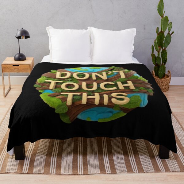 Item preview, Earthy Proclamation: 3D 'DON'T TOUCH THIS' Eco-Friendly Message designed and sold by ChromaticBlend.