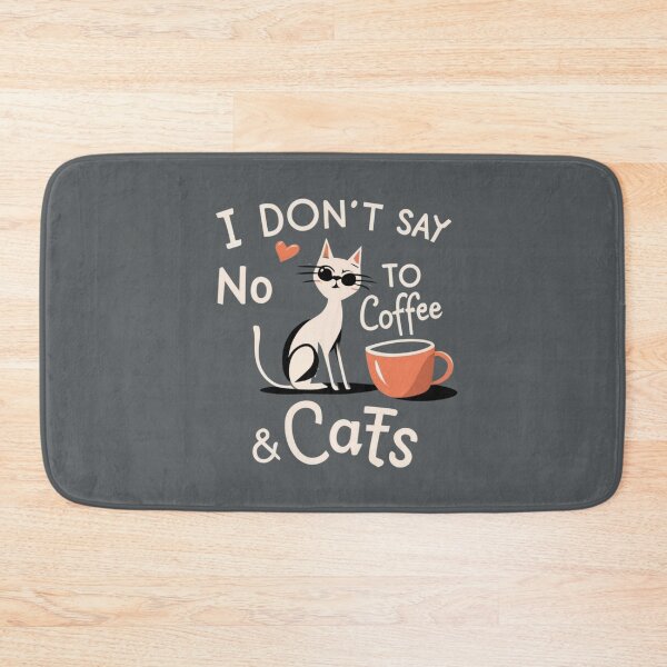 Item preview, I don't say no to coffee and cats #4 designed and sold by BlueGoldArt.