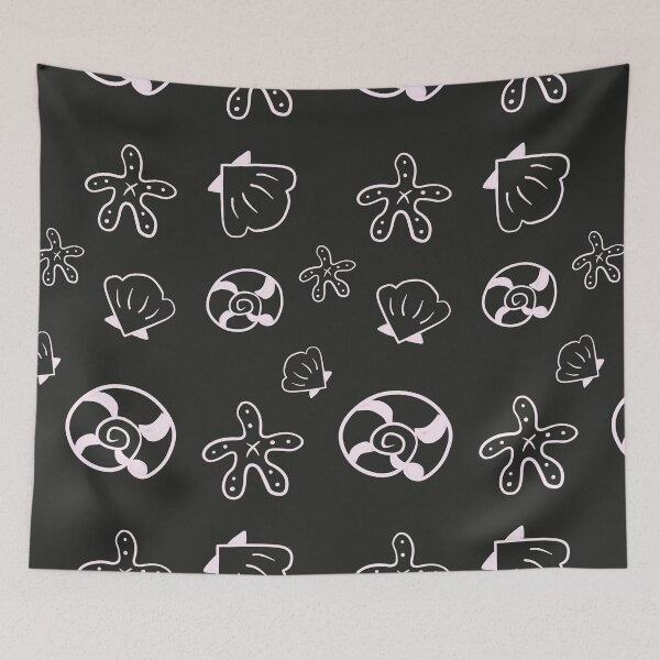 Item preview, Black and White Sea shells designed and sold by Ruth's Unique Designs .