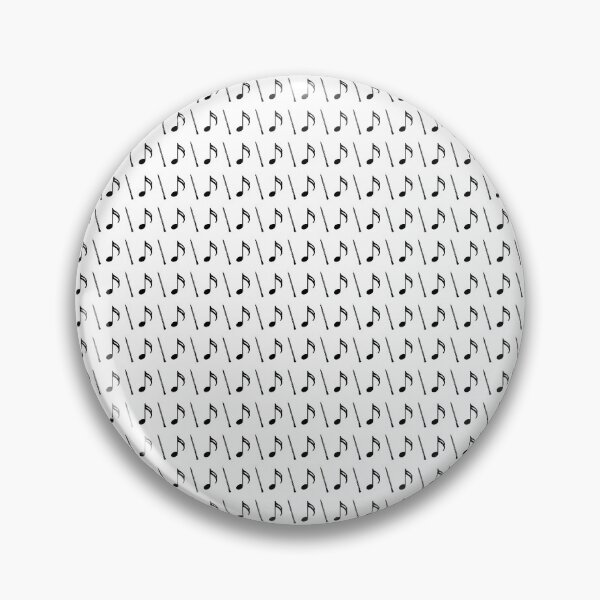 Item preview, Oboes and eighth notes in a geometric repeated tiled pattern - tiny designed and sold by ElegantTeaTime.