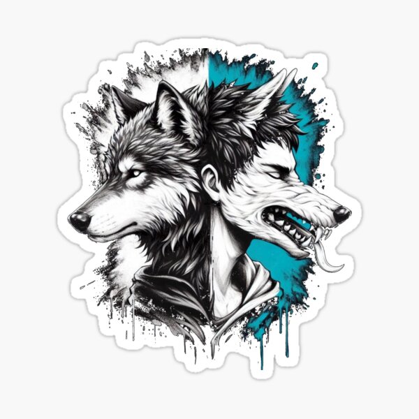 Wolf therian galaxy | Sticker