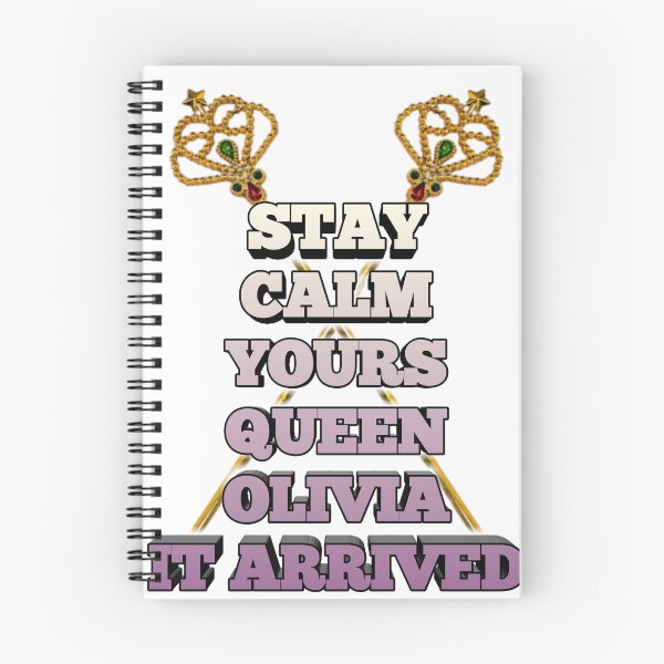 Artikelvorschau, Spruch mit Namen Olivia, Damenshirt Stay Calm, deine Königin Olivia ist angekommen entworfen und verkauft von Fábio Santos.