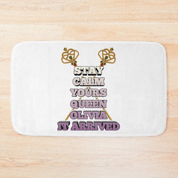 Item preview, phrase with name olivia, women's shirt stay calm your queen olivia has arrived designed and sold by Fábio  Santos.
