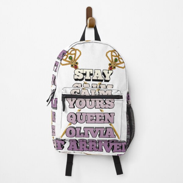 Item preview, phrase with name olivia, women's shirt stay calm your queen olivia has arrived designed and sold by Fábio Santos.