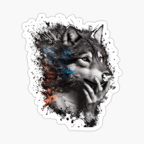 Wolf therian galaxy | Sticker