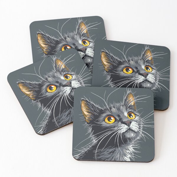 Item preview, Gray Little Kitten designed and sold by Myra365Art.
