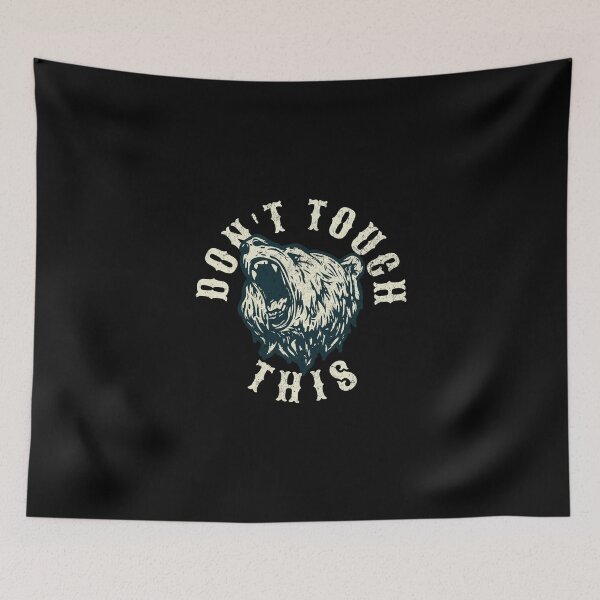 Item preview, Wild Warning: Fierce Bear with a Bold Cautionary Message designed and sold by ChromaticBlend.