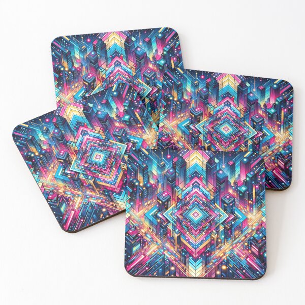 Item preview, "City Lights Kaleidoscope: Urban Energy" designed and sold by APARTAI EU.