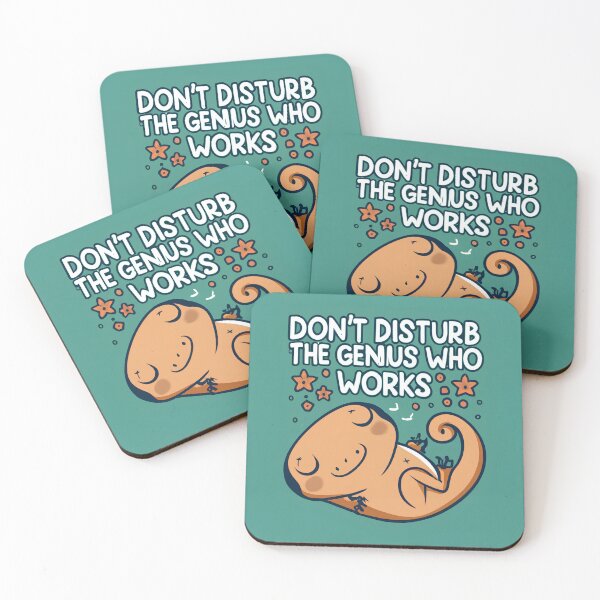 Item preview, Don't Disturb the Genius at Work  designed and sold by yesmorrow.