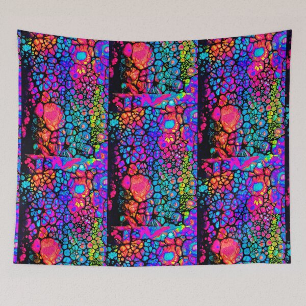 Item preview, "Fluorescent Cells" - Fluid Art designed and sold by Creatively Colette’s .