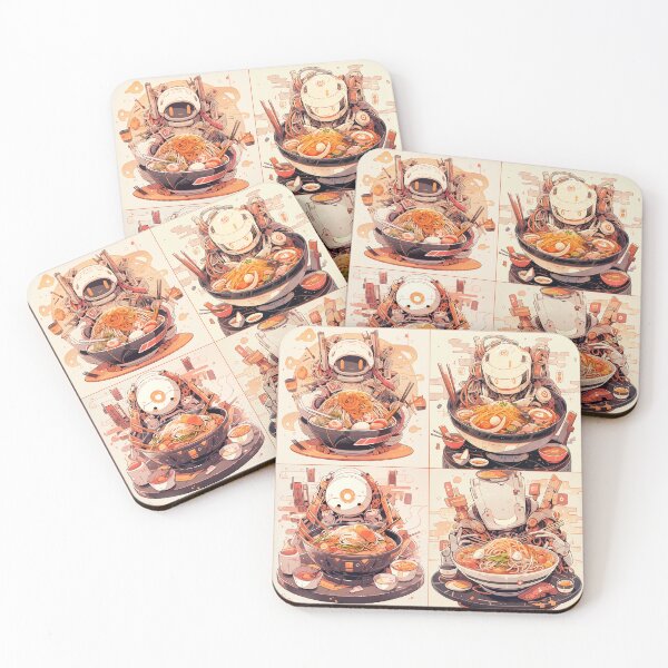 Item preview, Mecha Ramen cuadrado serie 001 designed and sold by Mecha Brave Studio.