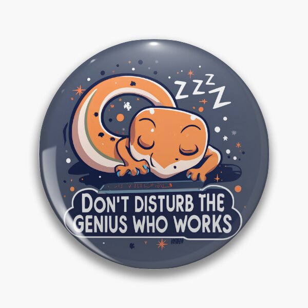 Item preview, Don't Disturb the Genius at Work  designed and sold by yesmorrow.