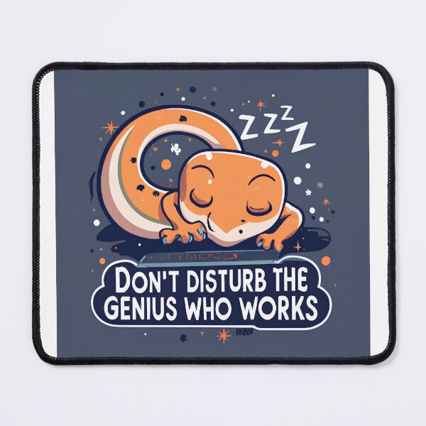 Item preview, Don't Disturb the Genius at Work  designed and sold by yesmorrow.