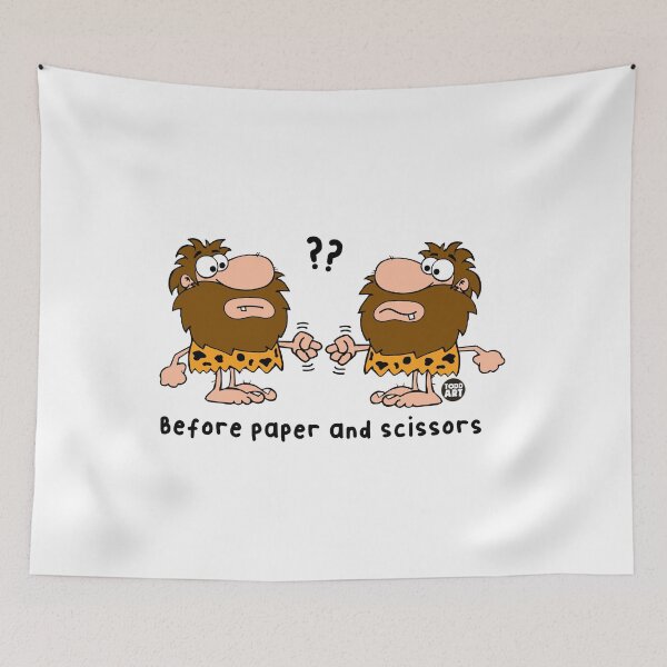 Artikelvorschau, CAVEMAN ROCK PAPER SCISSOR entworfen und verkauft von TODD GOLDMAN.