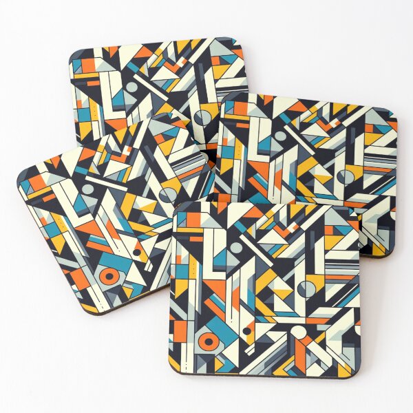 Item preview, Abstract Cubism - Geometric Pattern designed and sold by CoussaZau.