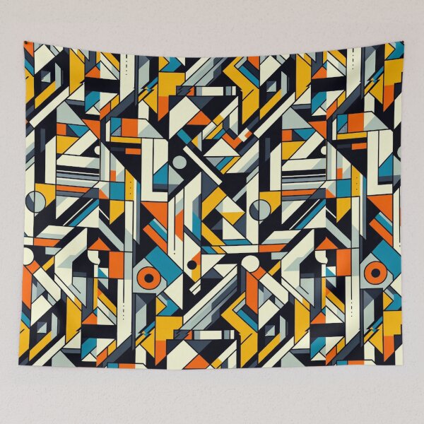 Item preview, Abstract Cubism - Geometric Pattern designed and sold by CoussaZau.