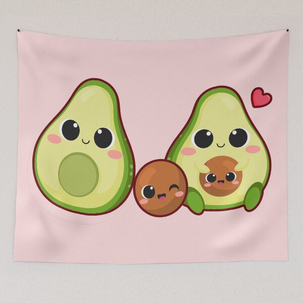 Item preview, Kawaii Valentine Avocado - Avocado design designed and sold by YueHeng Creates ⭐⭐⭐⭐⭐.