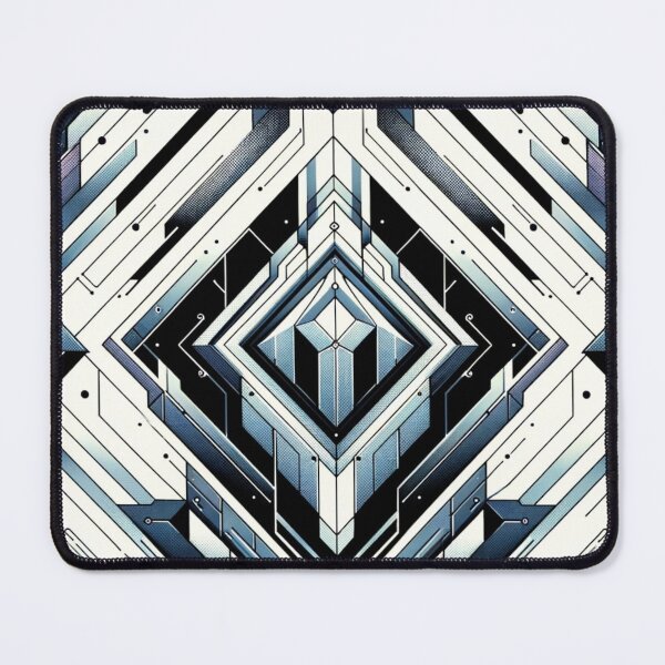 Item preview, Futuristic Facets - Modern Geometric Pattern designed and sold by CoussaZau.