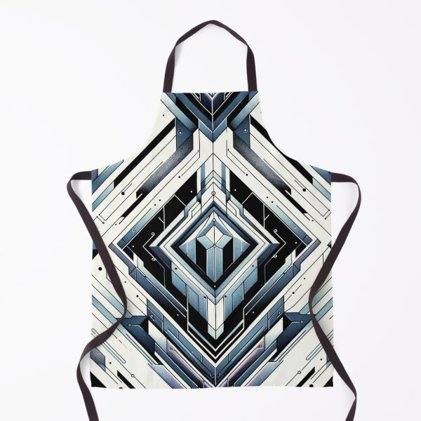Item preview, Futuristic Facets - Modern Geometric Pattern designed and sold by CoussaZau.