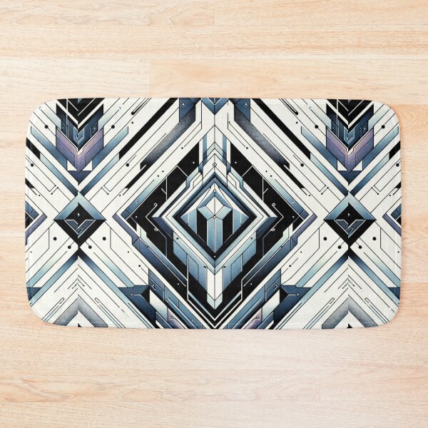 Item preview, Futuristic Facets - Modern Geometric Pattern designed and sold by CoussaZau.